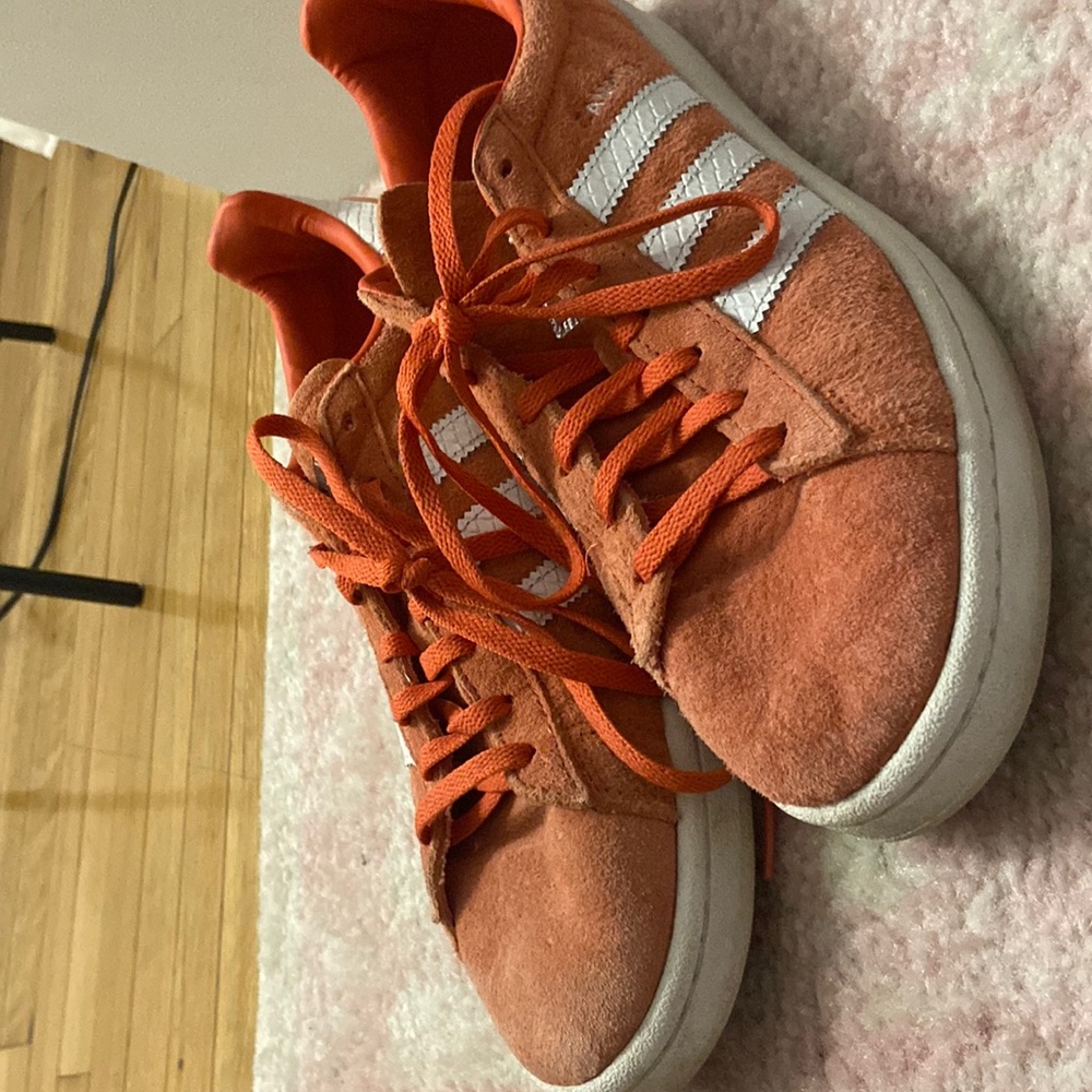 Adidas Salmon Pink Suede Campus Sneakers Size 10